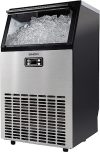 EUHOMY Commercial Ice Maker Machine, 99lbs/24H