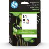 HP 64 Black/Tri color Ink Cartridges