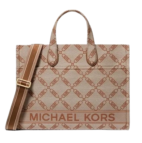 Gigi Large Jacquard Michael Kors Tote Bag