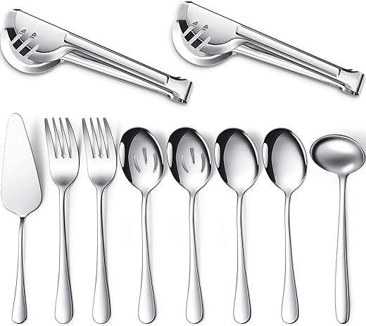 Patelai 10-Piece Dishwasher Safe Serving Utensils