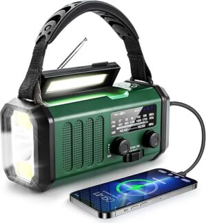 Leaton 10000mAh Emergency Crank Solar Radio