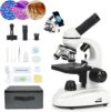 LaMulaAuto 100X-2000X Dual LED Microscope Kit