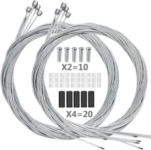 Hapleby 10PCS Premium Bike Shift Cable Kit