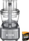 Cuisinart 11 Cup Food Processor, Gunmetal Bundle