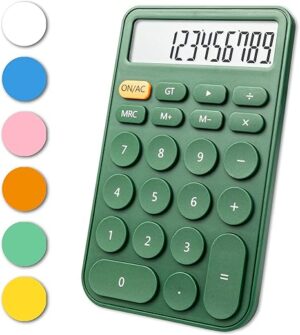 VEWINGL 12-Digit Large Display Green Calculator