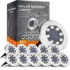 INCX 12 Pack Outdoor Waterproof Solar Garden Lights