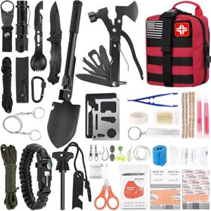 LUXMOM 142-Piece Survival and First Aid Kit