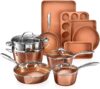 GOTHAM STEEL 15 Pc Non Stick Ceramic Cookware Set