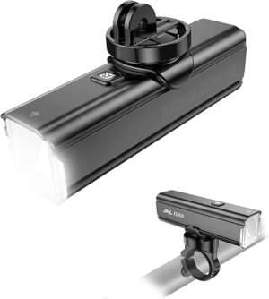 ROCKBROS 1500 Lumens USB-C Rechargeable Bike Light
