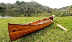 Wooden Boat USA 16-Feet Real Canoe Handicraft