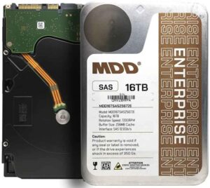 MDD MAXDIGITALDATA 16TB 7200RPM SAS Enterprise Hard Drive