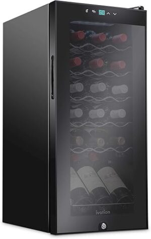 Ivation 18 Bottle Wine Cooler with Lock