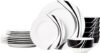 Amazon Basics 18-Piece Swirl Dinnerware Set, Service for 6