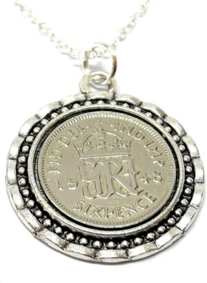 OCC Old Coin Cufflinks 1949 Link Pendant With Sterling Silver Chain