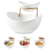 YHOSSEUN 2-Tier Chip and Dip Serving Set