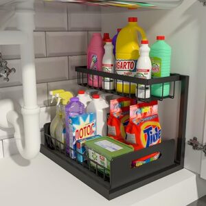 REALINN 2-Tier Pull Out Under Sink Organizer