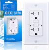 20 Amp Tamper-Resistant GFCI Outlet, White