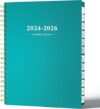 Ymumuda 2024-2026 Monthly Planner, Spiral Bound, Turquoise