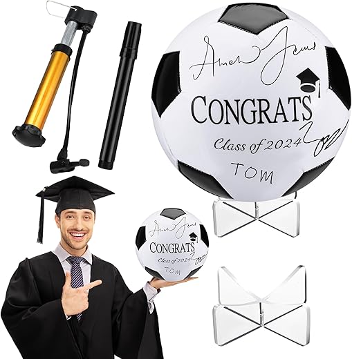 Liliful 2024 Graduation Soccer Ball with Pen