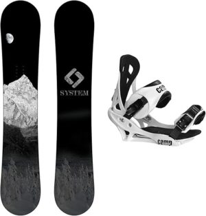 System 2024 Snowboard with Summit Bindings