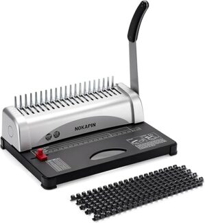 NOKAPIN 21-Hole Comb Binding Machine with Kit