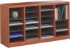 Safco 24-Compartment Cherry Wood Literature Organizer