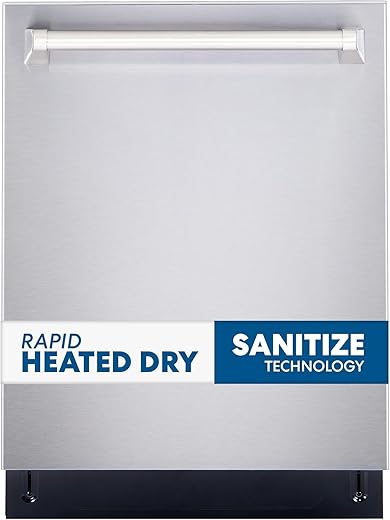 COSMO 24" Fingerprint Resistant Stainless Steel Dishwasher
