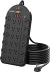 DEPOW 24-Outlet Power Strip with USB & Surge Protection