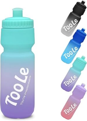 TooLe 24 Oz Leakproof Squeeze Water Bottle