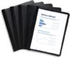 Blue Summit Supplies 25 Black Plastic Prong Report Covers