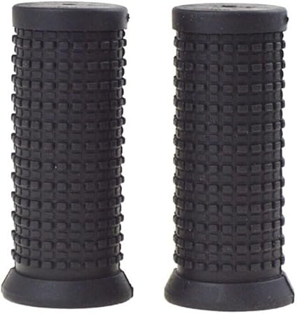 GANPUB 2Pcs Black Soft Rubber Bike Grips