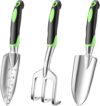 JMOO 3-Piece Ergonomic Garden Tool Set