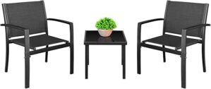 Homall 3-Piece Outdoor Patio Bistro Set