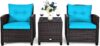 Generic 3-Piece Turquoise Patio Furniture Set