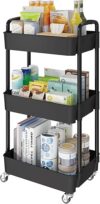 Laiensia 3-Tier Rolling Storage Cart with Wheels