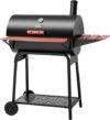 Royal Gourmet 30” Barrel Charcoal Grill with Side Table