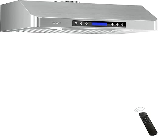 EKON KITCHEN EXPERT 30" Stainless Steel Under Cabinet Range Hood, 900 CFM