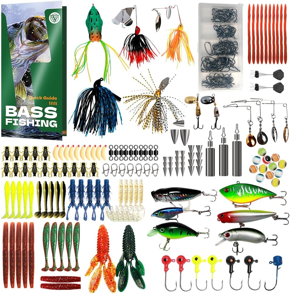 FONMANG 322-Piece Fishing Lures and Tackle Kit