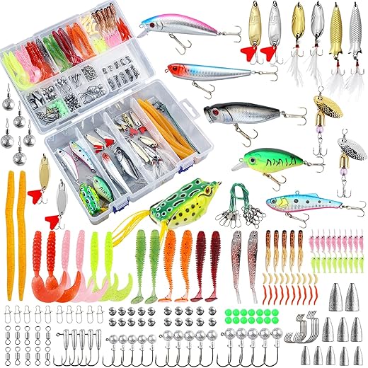 TCMBY 327PCS Freshwater Fishing Lure Kit