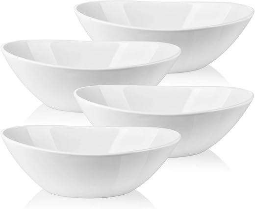 LIFVER 36 OZ Porcelain Serving Bowls Set