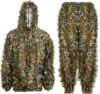 Amoper 3D Leafy Hooded Camouflage Hunting Suit
