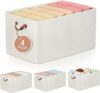 Budding Joy 4 Pack Large Foldable Storage Baskets