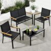 Best Choice Products 4-Piece Outdoor Patio Conversation Set