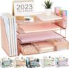 gianotter 4-Tier Rose Gold Desk Organizer