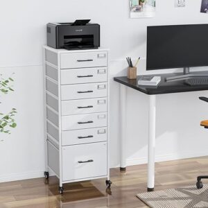 VINGLI 42.7" H 7-Drawer Rolling File Cabinet