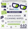 Maxi Clean 440 Pack Pre-Moistened Lens Wipes