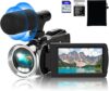 Rawiemy 4K HD Video Camcorder with Microphone