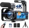 CAMWORLD 4K Vlogging Camera with Dual Lens