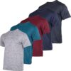 Real Essentials Men’s Dry Fit Active Crew Neck T-Shirt