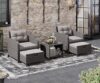 LHBcraft 5 Piece Patio Furniture Set with Cushions